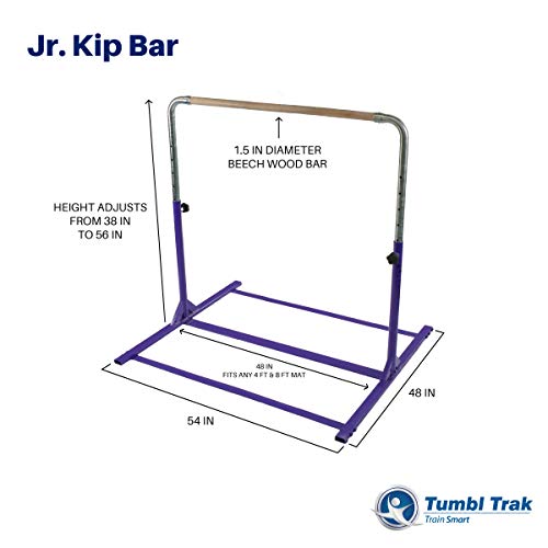 Tumbl Trak Expandable Gymnastics Training Jr Kip Bar, Purple Pricepulse