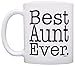 ThisWear Mother's Day Gift Best Aunt Ever Birthday Gift New Aunt Gift 11oz Ceramic Coffee Mug with Handle White