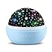 Star Projector Night Light for Kids, Ocean Rotating Ceiling with Fish Dolphin Shark All-in-one Light, Colorful Nuresy Lamp Room Decor Gift for Boys Girls Bedroom (Blue)