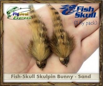 FlyDeal Fishing Flies Fish-Skull Skulpin Bunny Sand - Streamer (1-Fly)