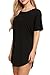 Easther Women's Side Slit Casual Beach Mini T Shirt Dress Jersey Long Tshirts