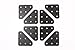Metal L Bracket, 8 Pack