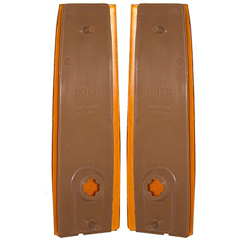 Driver and Passenger Signal Side Marker Light Lamp Replacement for GMC SUV Pickup Truck 5975199 5975200