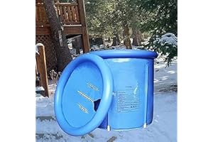 IRTREE Inflatable Portable Bathtub Ice Bath Tub foldable bathtub plastic Bath Tub Portable Soaking Tub Inflatable Spa tub bathing tub For Adult Bathroom Foldable tub Adult size Large size