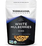 Terrasoul Superfoods Sun-dried White Mulberries (Organic), 16-ounce