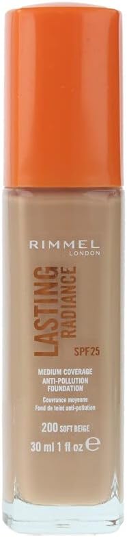Rimmel London Medium Coverage Anti-Pollution Foundation Primer 200 Soft Beige