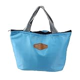 Sandistore Waterproof Portable Picnic Insulated Food Storage Box Tote Lunch Bag (Blue)