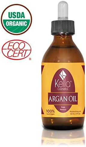 Premium Quality Argan Oil , 4 Fl Oz (120ml). 100% Pure, Certified Organic for Hair, Skin, Face &amp; Nails - Best Moroccan Anti-aging, Anti-wrinkle, Anti-oxidant Beauty Secret - Prevents Frizz &amp; Increases Natural Hair Shine &amp; Silkiness - Natural Skin Care Products for Women and Men - Nature's Best Beard Oil - Moisturizer for Dry Skin &amp; Cuticles - Pure Oil Not a Cream or Serum - Usda &amp; Ecocert Certified - ONE Year Satisfaction Guarantee, Try It, Know the Difference.