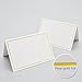 50 Pcs Place Cards with Gold Foil Border - Texture Table Tent Cards Seating Place Cards for Weddings Banquets Dinner Parties 2.5