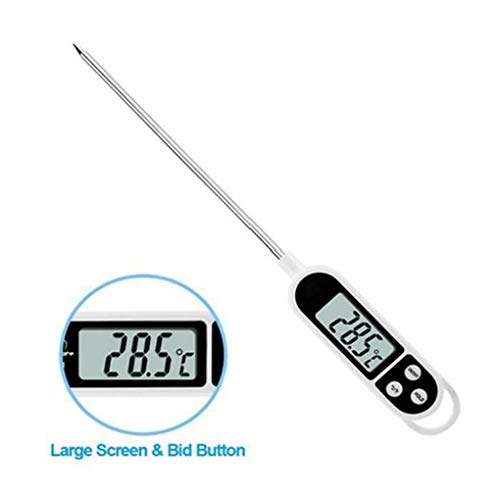 OmkuwlQ Household Kitchen Liquid Food Oil and Milk Digital Probe Temperature Electronic Thermometer for Cooking