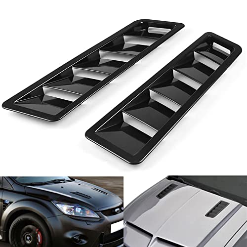 Zmucen Car Hood Vent louvers Cold Air Flow Intake Fitment Louvers Vents