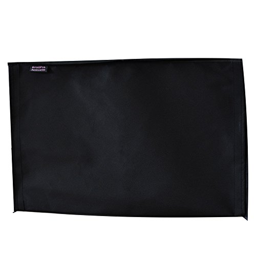 BroilPro Accessories Outdoor 55" TV Set Cover,Scratch Resistant Liner Protect LED Screen Best-Compatible with Standard Mounts and Stands (Black)