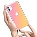 SALAWAT for iPhone 11 Case, Clear Cute Gradient iPhone 11 Phone Case Slim Anti Scratch Flexible TPU Cover Reinforced Corners Shockproof Protective Case for iPhone 11 6.1 Inch 2019 (Pink Gold)