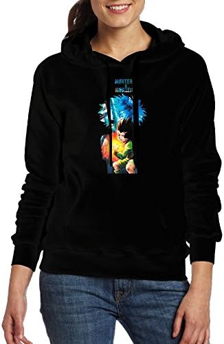 Gilles Women Adult Hunter X Hunter Hoodies Hoodie with Pocket Sweatshirt Black