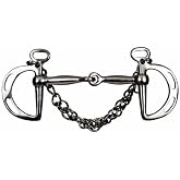Showman Stainless Steel Snaffle Mouth Slotted Kimberwick Bit