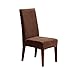 SureFit Stretch Pique - Shorty Dining Room Chair Slipcover - Chocolate (SF36847)
