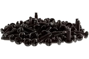 CablesAndKits Rack Screws 10-32 x 5/8" - Qty 100- with E-Z Start Shank - Phillips Head - Made in USA - 10/32 Rack Screws for Network and Telecom Equipment