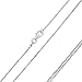 925 Sterling Silver 1MM Snake Chain Italian Crafted Necklace Thin Lightweight Strong - Lobster Claw Clasp