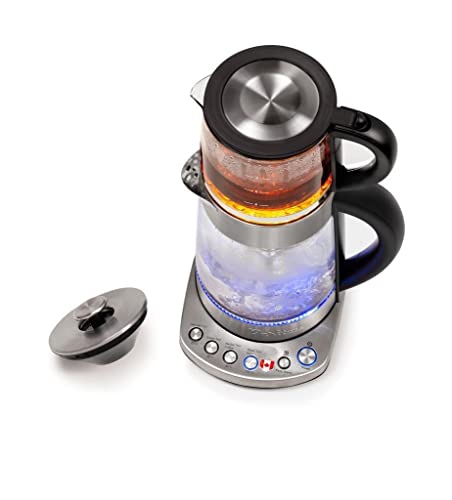 Bariton Electric Tea Maker – Glass Kettle + Stainless Steel Infuser – Keep Warm Function – Auto Shut-Off – BTM-1785GS