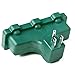 ClearMax 3 Outlet Heavy Duty Indoor Outdoor Power Splitter with Outlet Covers (Green - 2 Pack)