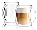 JoyJolt Caleo Collection Double Wall Insulated Glass Coffee Cups (Set Of 2) -13-Ounces primary