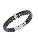 Fossil Men's Vintage Casual Brown Leather Double Bracelet
