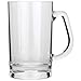 Lily's Home Unbreakable Acrylic Classic Beer Mug, Made of Shatterproof Plastic and Ideal for Indoor and Outdoor Use, Reusable, Crystal Clear (16 oz. Each, Set of 4)