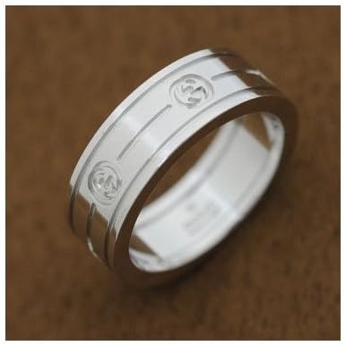 Amazon グッチ Gucci リング メンズ レディース ホワイトゴールド リング J8500 9000 16 並行輸入品 リング 通販