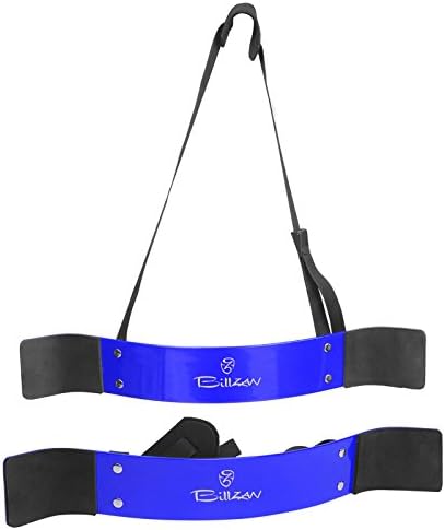 Heavy Duty Arm Isolator Blaster Body Building Bomber Bicep Curl Triceps Muscle Builder Bar BLUE