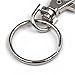 Foxnovo 20 Sets of Large-sized Detachable Swivel Lobster Clasps Keychains 25mm Key Rings key ID tags (Silver)
