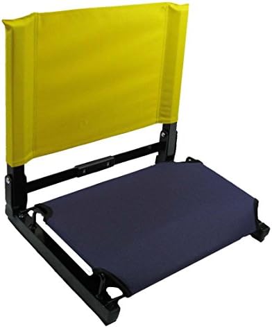 Patented Purple Bottom with Gold Back Canvas Stadium Chair Bleacher Seat