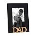 Isaac Jacobs Black Wood Sentiments Dad Picture Frame, 4x6 inch, Photo Gift for Father, Family, Display on Tabletop, Desk (Black, 4x6)