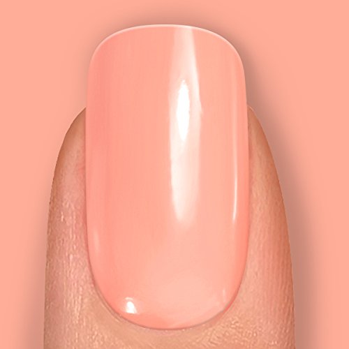 LONDONTOWN lakur Nail Polish - Chip-Resistant, Non-Toxic, Conditions & Hydrates Nails | Glossy Peachy Pink, Peach Pop, .40 fl oz