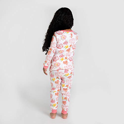 Burt's Bees Baby Baby Girls' Pajamas, Tee and Pant 2-Piece PJ Set, 100% Organic Cotton, Pink Rosy Spring, 2T - Thumbnail 3