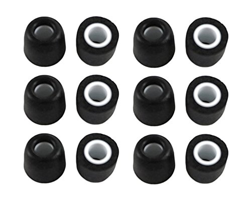 image for Zotech 6 Pair Memory Foam Replacement Earbuds, Ear Tips for JayBird Bl