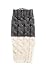 Spring Fever Women's Double Sided Knit Boot Cuffs Leg Warmers (Dark Grey/White)