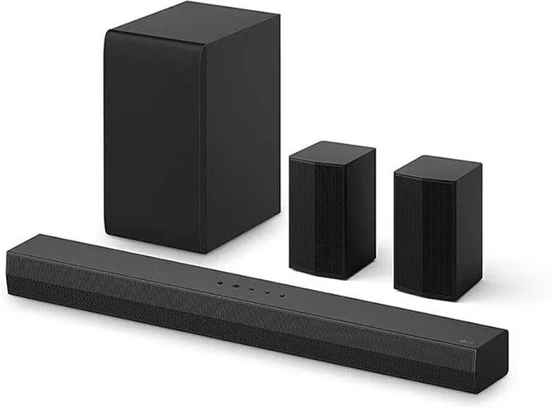 DS40TR 4.1 Soundbar (400W) mit kabellosem Subwoofer, HDMI und Bluetooth, WowCast-kompatibel, Heimkino-Soundsystem, schlankes Design, Schwarz [2024]
