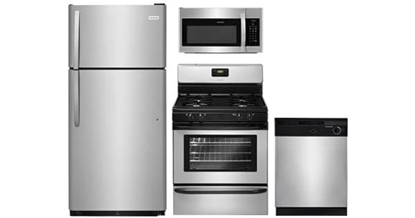 Amazon.com: Frigidaire 4 piezas acero inoxidable paquete ...