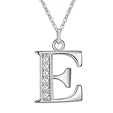 Angel's Draw Home S925 Sterling Silver Cubic Zirconia Shining 26 Letters Alphabet Personalized Luxury Diamond Necklace