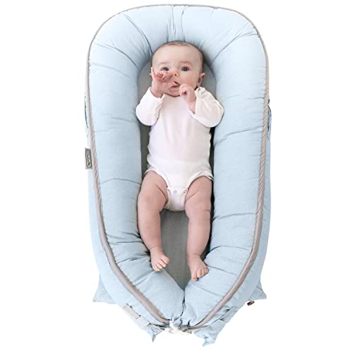 Premium Organic Baby Nest by LaLaMe WaterResistant Baby Lounger