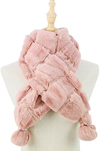 Womens Winter Faux Rex Rabbit Fur Fleece Scarf Fashion Soft Warm Neckerchief Scarves