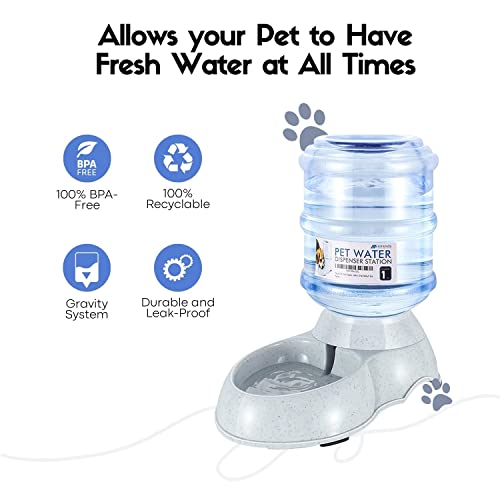 Flexzion Automatic Dog Water Bowl Dispenser for Cat Pet Animal (1