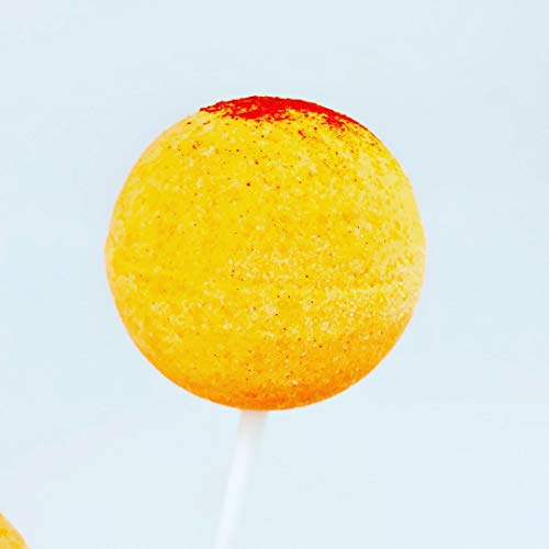 Mango Tajin scented 2 PIECES SET of Handmade lollipop bath bomb medium size 2 inches diameter