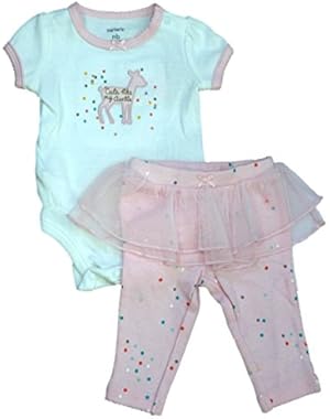 Carters Infant Girls Cute Like My Auntie Bodysuit & Tutu Leggings 2 PC Set