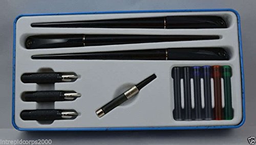 Cross Sheaffer Calligraphy Deluxe Kit Pen Set with Color-coded nib Grades - Fine, Medium and Broad. Enjoy Confidence of Cross in Sheaffer . Sheafer Is now Part of Cross Family