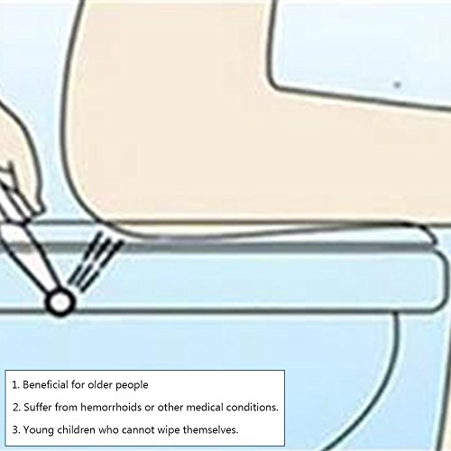 Fannybuy Thermostatic Cloth Diaper Kit Toilet Handheld Bidet Sprayer Set With Hot and Cold Mixing Valve Shattaf Chrome Scald Prevention(Thermostatic)