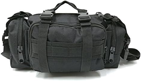 Movement Fashion Military Tactical Backpack Small Rucksacks Hiking Bag Outdoor Trekking Camping Tactical Molle Pack Men Tactical Combat Travel Bag - Black