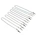 AZDENT Dental Bib Clips Ball Chain Napkin Holders Clips for Elderly, Adults, Kids (Pack of 6) Lanyard Neck Strap Napkin 16.5 Inches Length