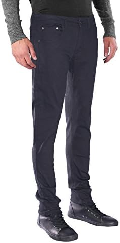 Seven Souls Mens Basic Casual Color Skinny Stretch Cotton Twill Pants
