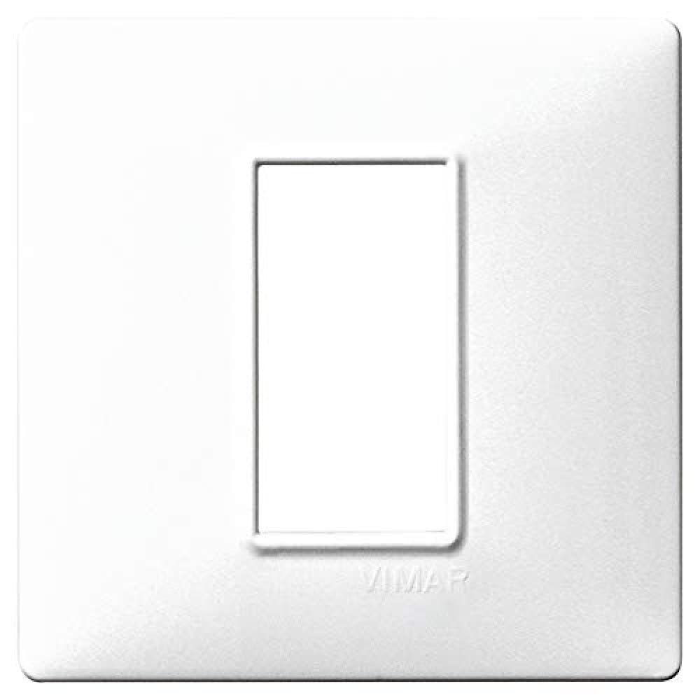 Vimar Series Flat 1 Switch Surround, White Technopolymer